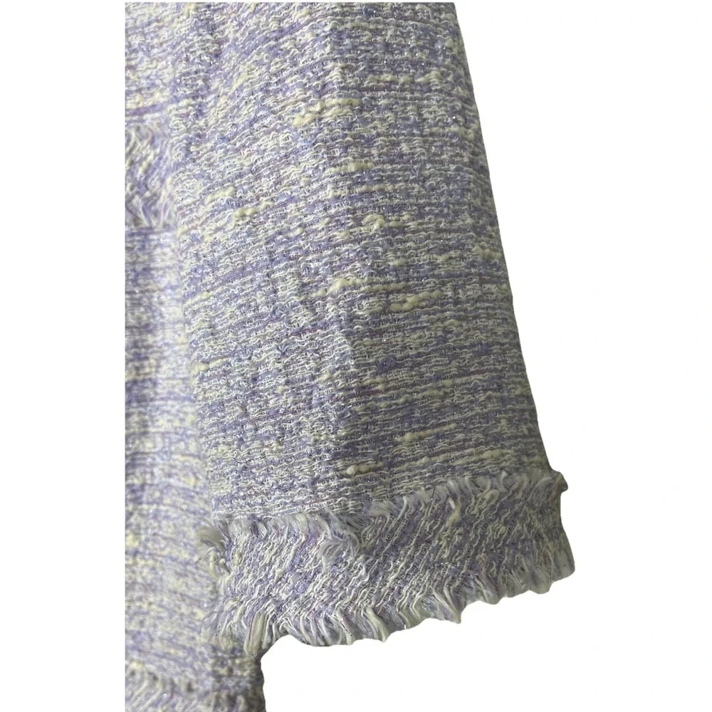 Teri Jon by‎ Rickie Freeman Metallic Tweed Geo Stripe Dress Womens Size 8 - Picture 7 of 11